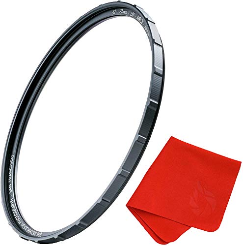 39mm X2 UV Filter for Camera Lenses - UV Protection Photography Filter with Lens Cloth - MRC8, Nanotec Coatings, Ultra-Slim, Traction Frame, Weather-Sealed by Breakthrough Photography 39mm