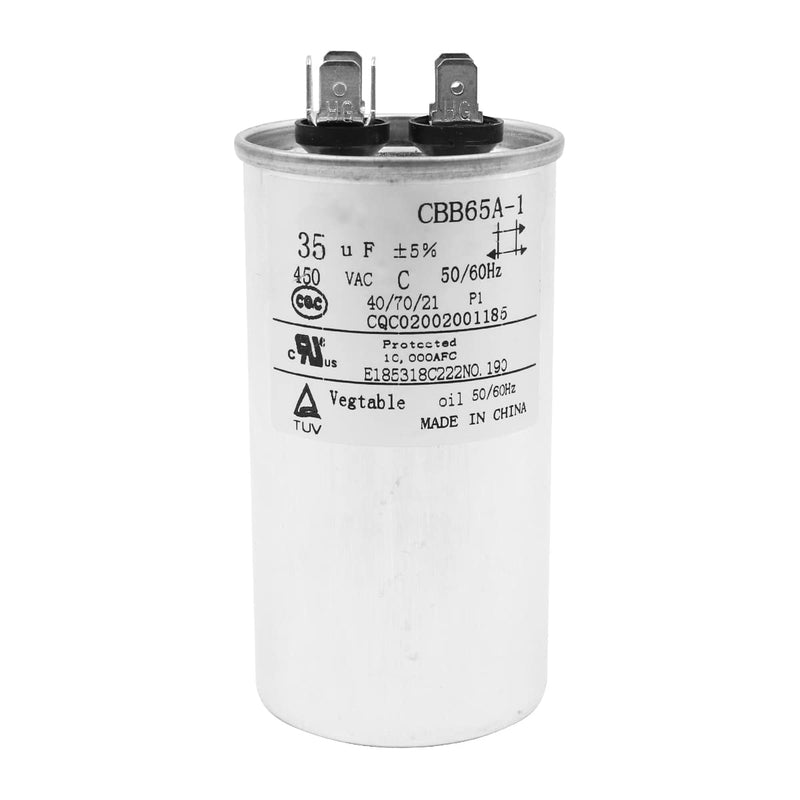 DollaTek 35uF CBB65 Condenser Motor Runs for Air Conditioning 450VAC SH 40/70/21 50/60Hz 35uF