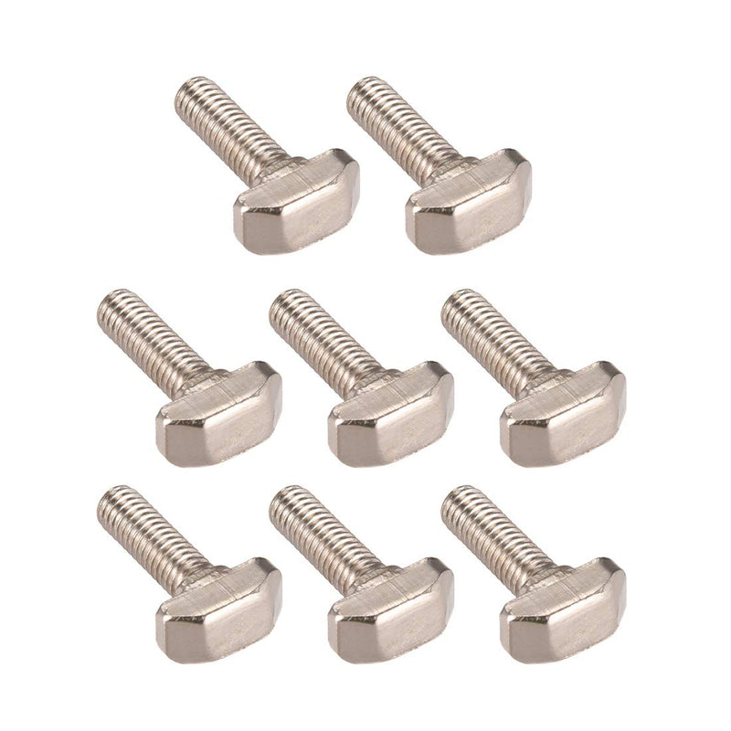 [Australia - AusPower] - uxcell M6x20mm T-Slot Drop-in Stud Sliding Screw Bolt Carbon Steel 8pcs for 30 Series European Standard Aluminum Profile 20mm 8 