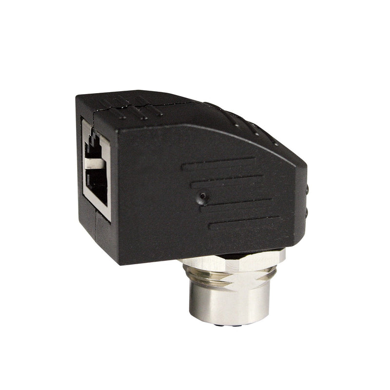 [Australia - AusPower] - ASI  ASITPA-4512FX-RA Rj45 to M12 Adapter, BLACK 
