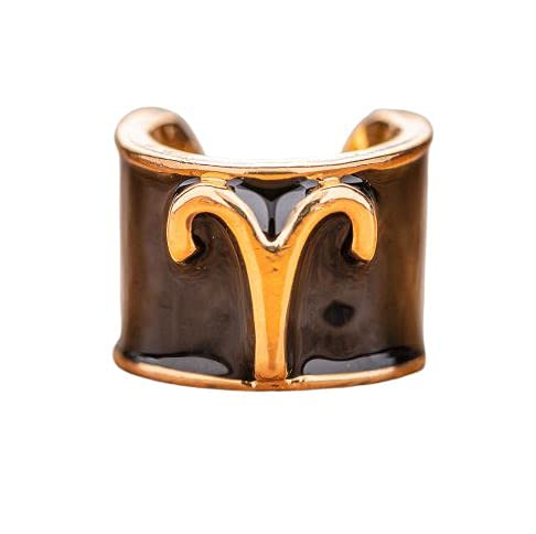 [Australia - AusPower] - charMED Custom Stethoscope Charms - Aries Charm - Gifts for Nurses, Doctors, Veterinarians, Technicians, Surgeons & Healthcare Professionals - Metal 0.5" Ring Charm Zodiac - Aries 