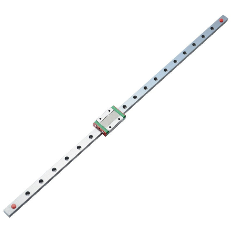 [Australia - AusPower] - 550mm MGN12 Linear Motion Rail Guide with MGN12H Carriage Block for 3D Printer and CNC Machine 550mm Rail + MGN12H 