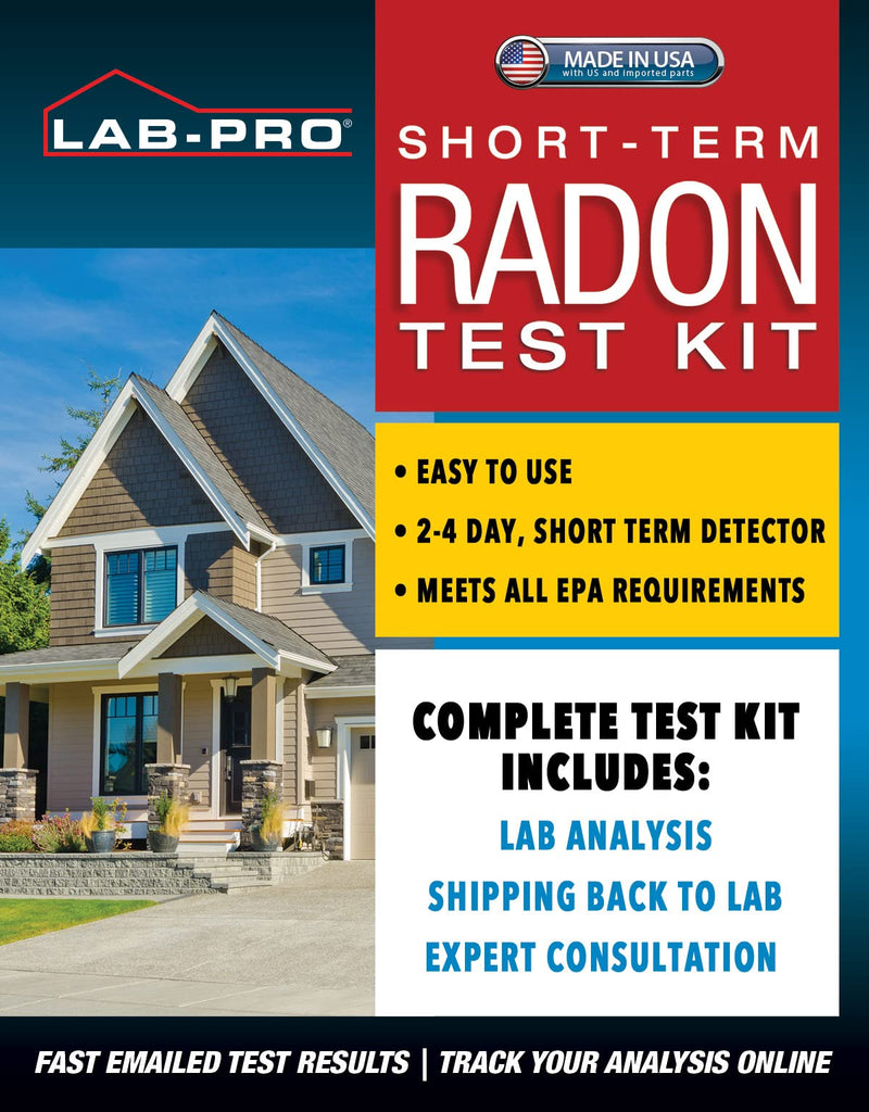 [Australia - AusPower] - Short-Term Radon Test Kit for Home, EPA Certified Radon Detection - Includes 1 Detector for Quick Radon Assessment - Lab Analysis & Return Mailer Included - Prompt & Dependable Radon Testing 