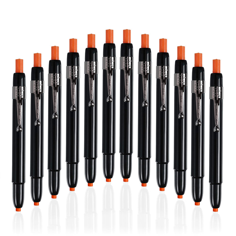 Listo 1620 - Box of 12 - China Markers/Grease Pencils/China Marking/Pencils/Wax Pencils - Made in USA (Orange) Orange