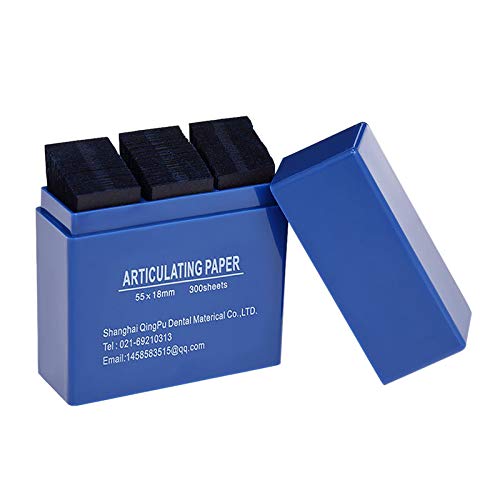 [Australia - AusPower] - EDTara Dental Articulating Paper Strips Dental Lab Products Tool Oral Teeth Care Material 300 Sheet/Box Blue 