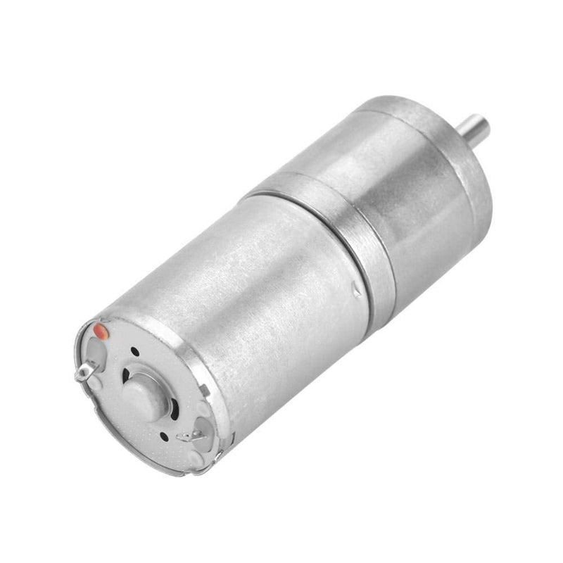 DC Gear Motor, 25mm DC 12V 25GA-370 Low Speed Metal Gear Motor for Electronic Lock (12V 200RPM)