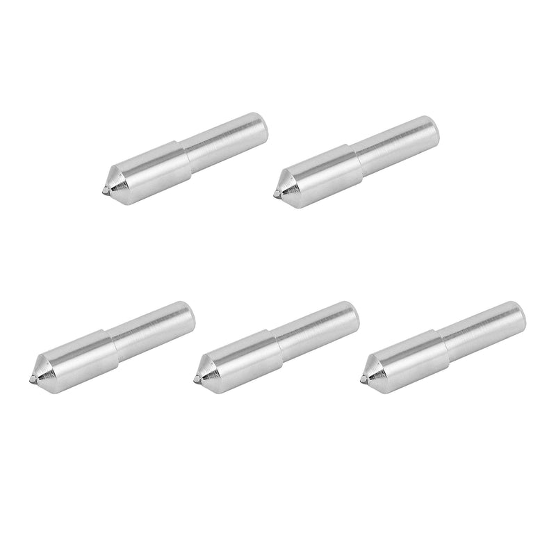 [Australia - AusPower] - 5pcs 3/8" x 2" Round Diamond Pen Dresser Grinder Shank Grinding Wheel Single Point Abrasive Tool, Silver 