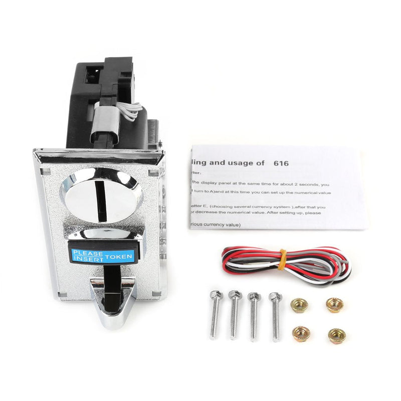 [Australia - AusPower] - Vending Machine Acceptor Slot for Gaming - Universal Multi Selector Slot Compatible with Prize and Redemption Machines 
