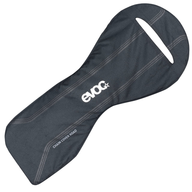 EVOC CHAIN COVER ROAD frame bag, transport protection for the bike and chain of road bikes (cover for bicycle chains, for most road bikes, Velcro fixation, protection against dirt and damage), Black One Size