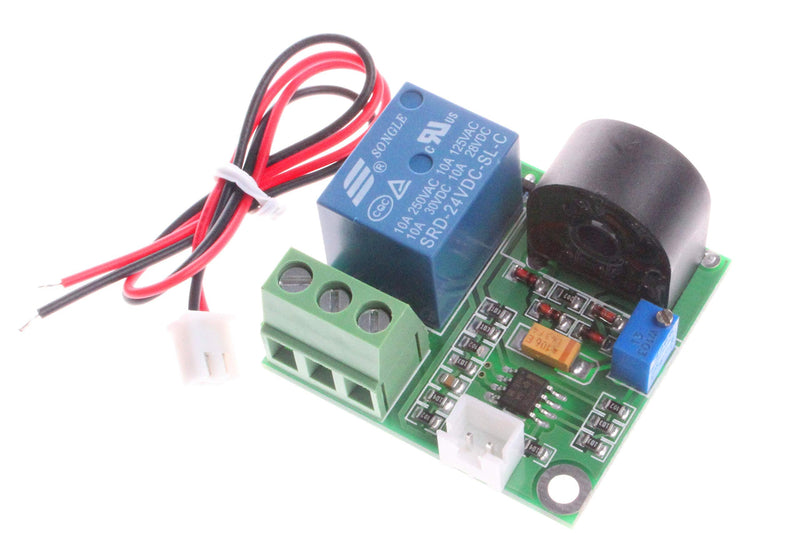 [Australia - AusPower] - NOYITO 0-5A AC Current Detection Sensor Module Switch Output (DC 12V, Green) DC 12V 