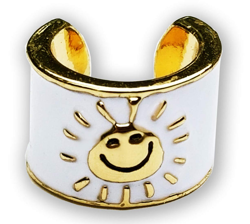 [Australia - AusPower] - charMED Stethoscope Charms - Main Collection 101 - Gold Smiling Sun 