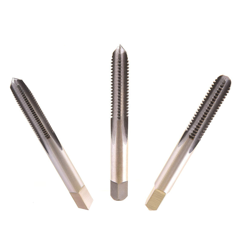 MaxTool 5/16-24 Hand Threading Tap Sets Including Taper+Plug+Bottom High Speed Steel M2 Taps Set 24-TPI FULLY GROUND RIGHT HAND; HSF02W00R020F