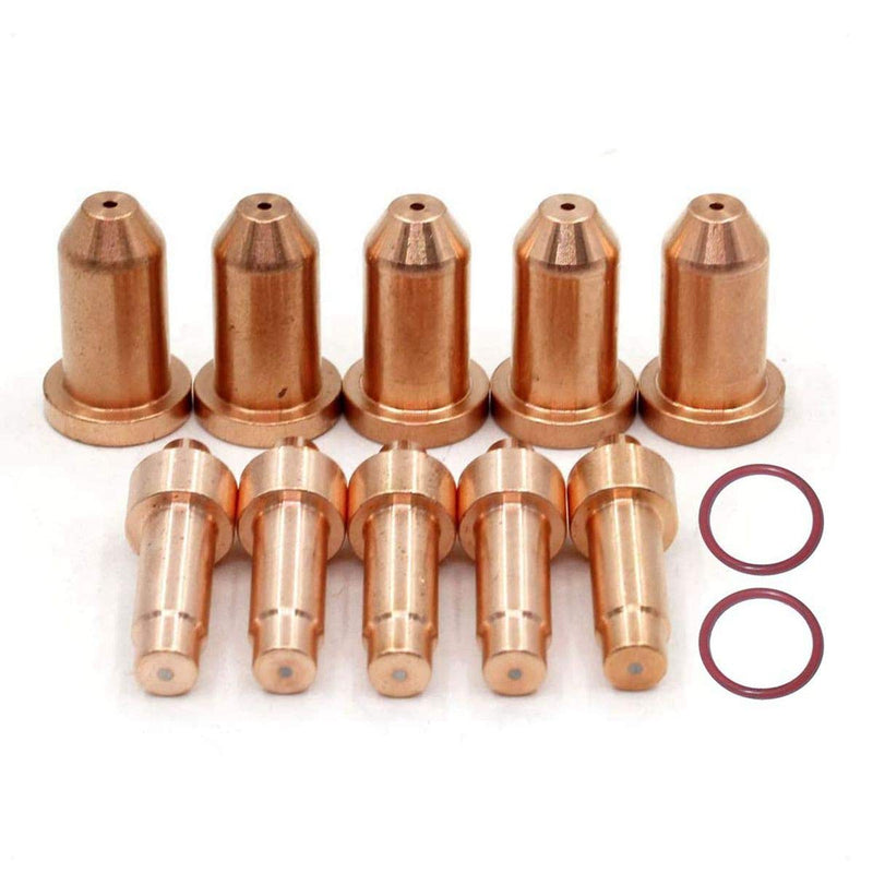 770791 Electrode & 770796 Tip/Nozzle for Hobart Airforce 27i 40i Plasma Cutter XT30R XT40R Torch Plasma Consumables(PKG-12) Airforce 27i (770791+770796) PK-12