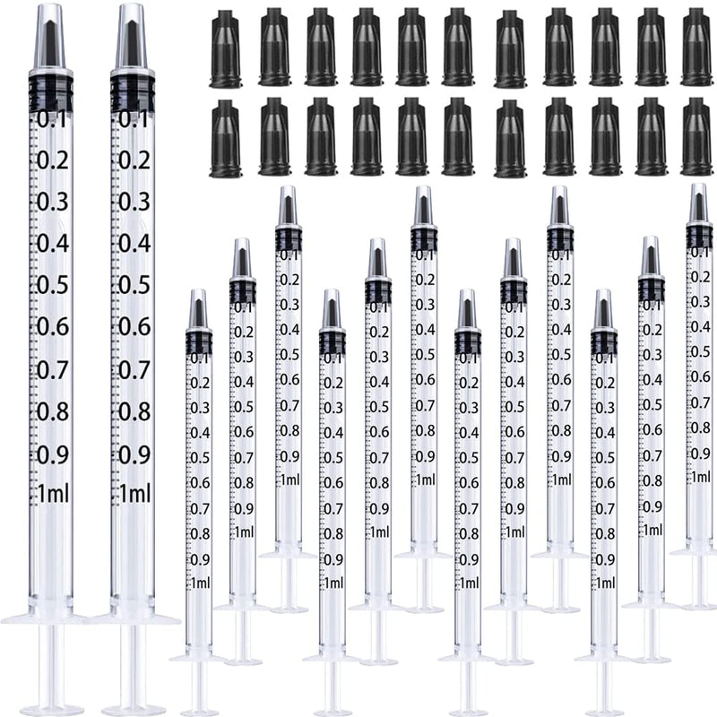 [Australia - AusPower] - 1ml Syringes with Caps (Pack of 50pcs) 