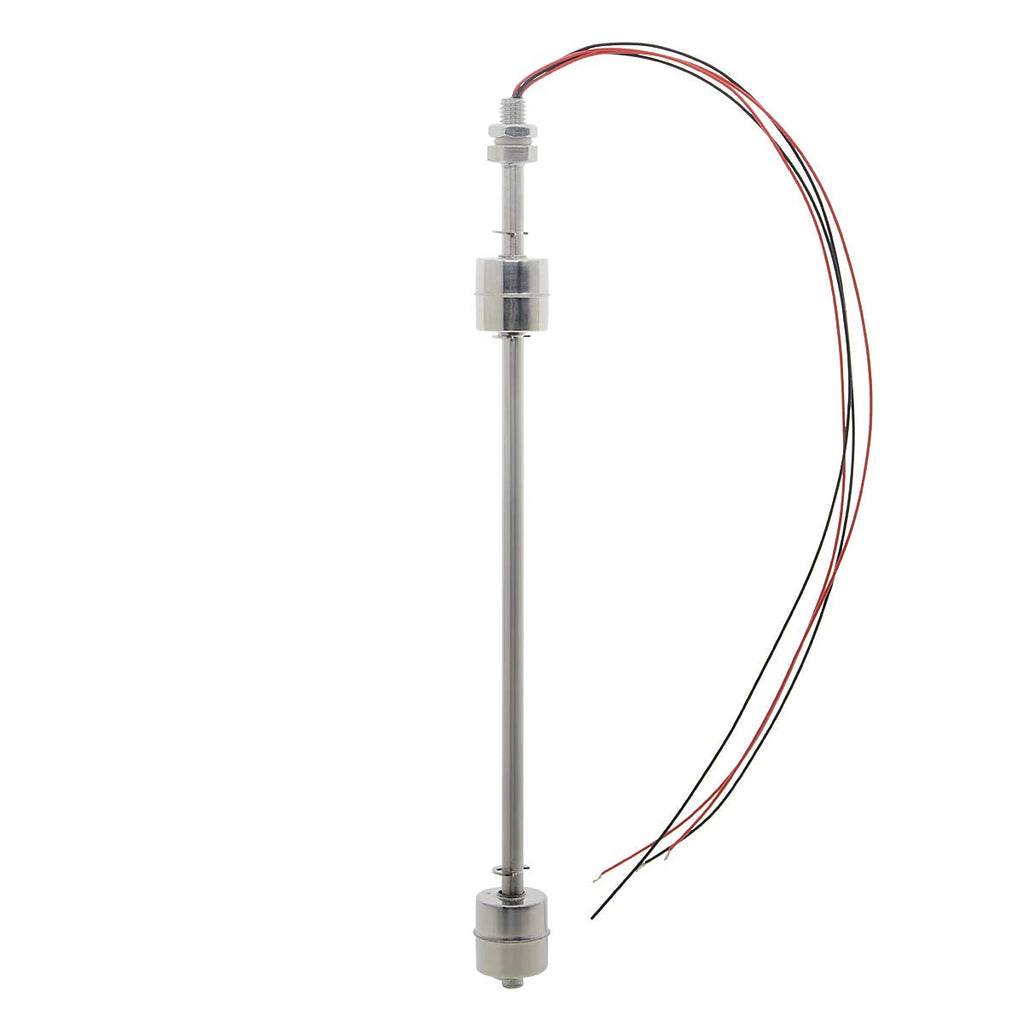 YXQ 300mm Stainless Steel Float Switch 2 Channel Liquid Water Level Sensor Monitor Vertical Fish Tank Mini M10