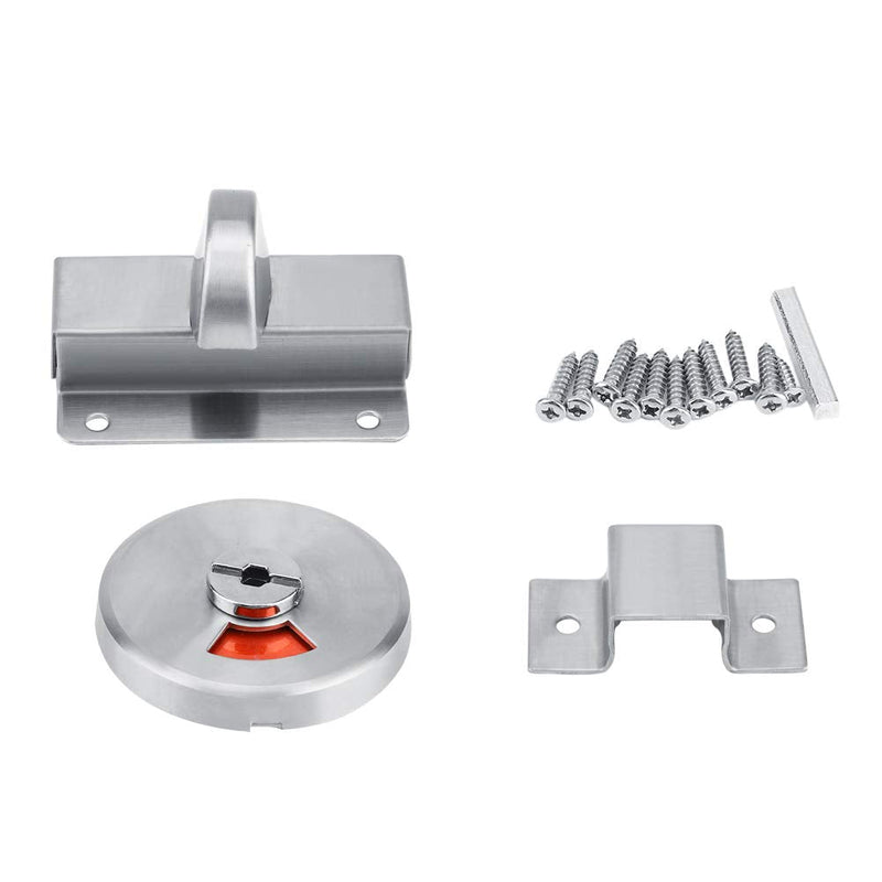 [Australia - AusPower] - Bathroom Restroom Toilet Privacy Bolt Door Lock with Vacant Engaged Indicator and Screw Fitting 