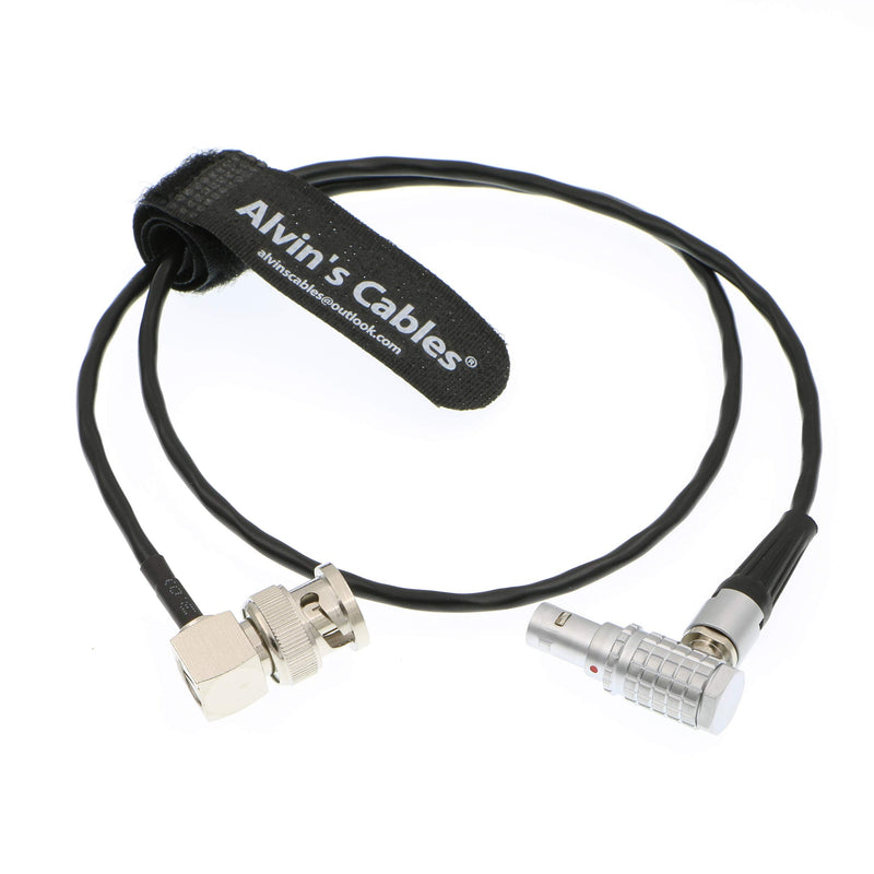 [Australia - AusPower] - Alvin’s Cables BNC to 5 Pin Timecode in Cable for ARRI Alexa Camera Sound Devices 50CM|19.7Inches BNC to 5 Pin Male Right Angle to Right Angle 50CM 