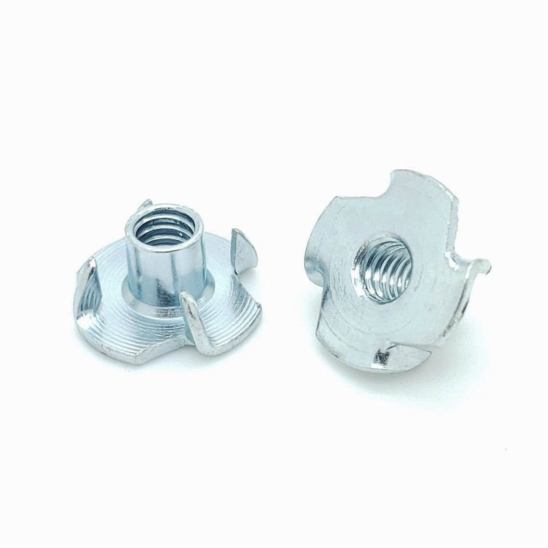 [Australia - AusPower] - Fifty (50) 1/4-20 x 5/16" Zinc Plated Four Prong Tee Nuts (BCP678) 