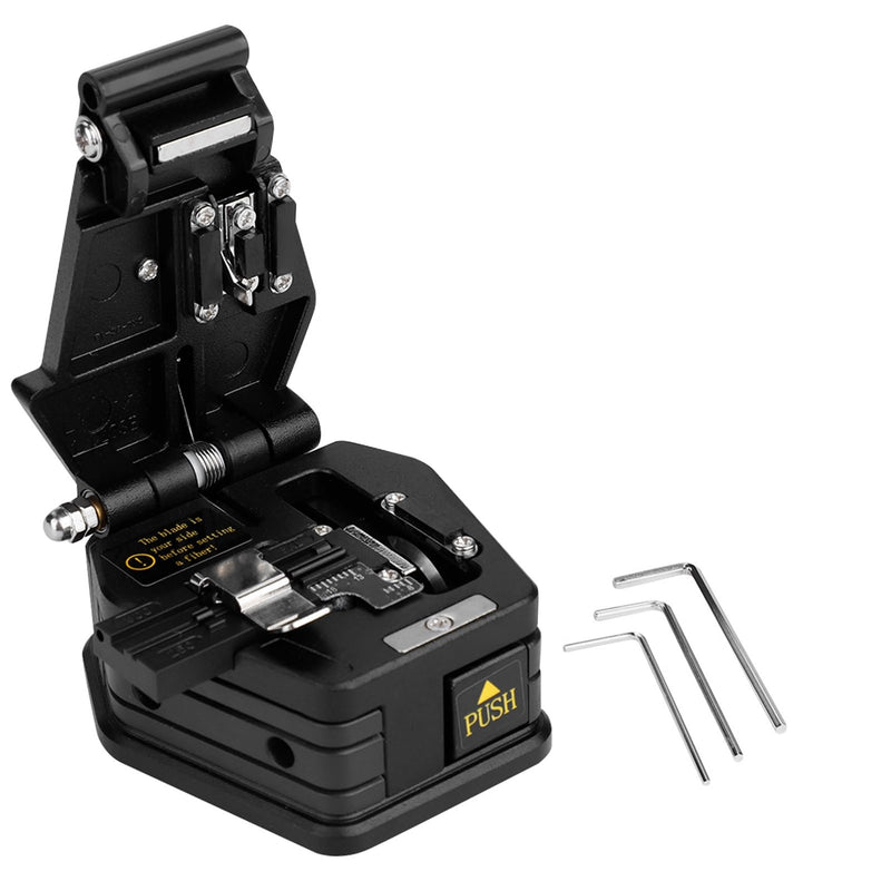 Fiber Optic Splitter, SKL-6C Precision Fiber Optic Splitter Glass Fiber Cutting Tool with 3 Wrenches, Bag and User Manual