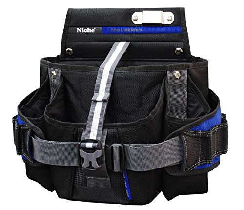 Niche working pouch tool bag with multiple compartments for organizing hand tools