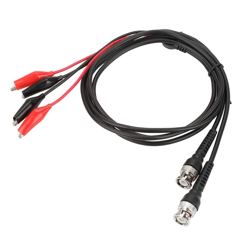 Akozon Test Leads 2 Pieces BNC Crocodile Clip Test Leads P1011 BNC Q9 to Dual Crocodile Clip Oscilloscope Measuring Tip Measuring Cable