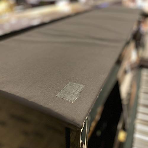 Clairevoire Waterproof Top Cover Pad for Upright / Vertical, Pianos Minimalist Design, Dustproof Fabric, Optimal protection against Scratches/Blemishes in Midnight Black – Premium Piano Accessory 60.2 inches [ 153cm ] Standard Upright Piano