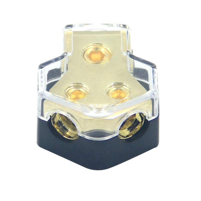 [Australia - AusPower] - ZOOKOTO 0/2/4 Gauge in 4/8/10 Gauge Out Amp Power Distribution Block Car Audio Splitter 2 Way Outputs Power Distributor Block Fuse Holder 