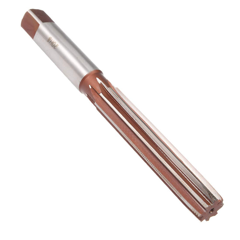 [Australia - AusPower] - uxcell Hand Reamer 20mm Alloy Tool Steel H8 8 Straight Flutes Hand Milling Cutter Tool Metric Reaming Drill Bit for Metal 