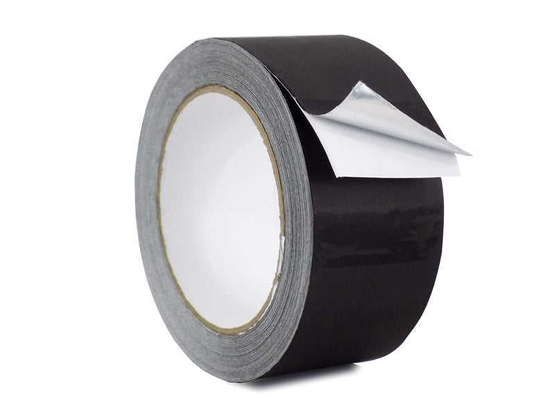 WOD AF-20A-B Black Matte Aluminum Foil Tape General Purpose Non Reflective Hot & Cold Shield Resistant - Good for HVAC, Air Ducts, Insulation, Metal Repair: 2 in. x 27 yds. (Pack of 1) 2" in. x 27 yds.