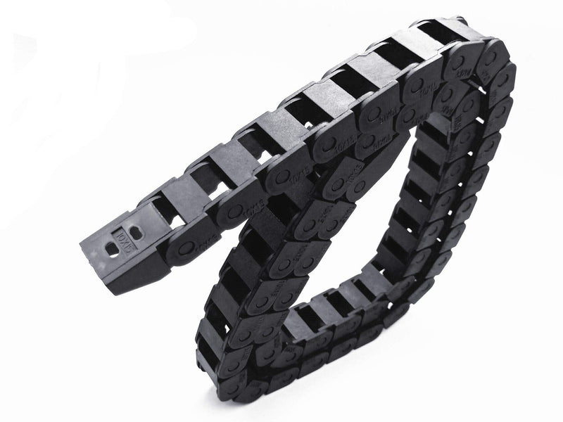 [Australia - AusPower] - R18 10mm x 15mm?inner Hinner W?Black Plastic Cable Wire Carrier Drag Chain 1M Length for CNC (Black-R18, 10X15) Black-R18 