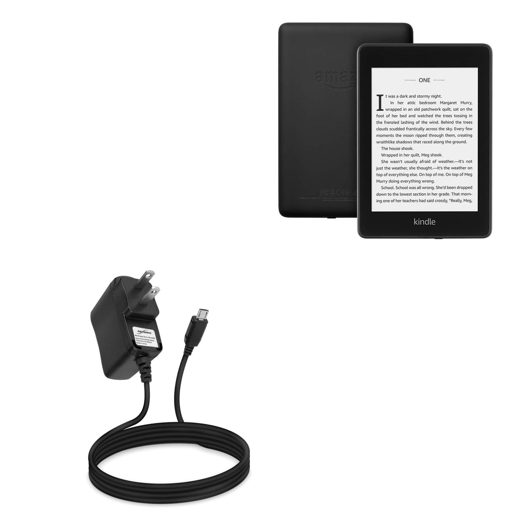 [Australia - AusPower] - BoxWave Charger Compatible with Amazon Kindle Paperwhite (4th Gen 2018) - Wall Charger Direct (5W), Wall Plug Charger for Amazon Kindle Paperwhite (4th Gen 2018) 