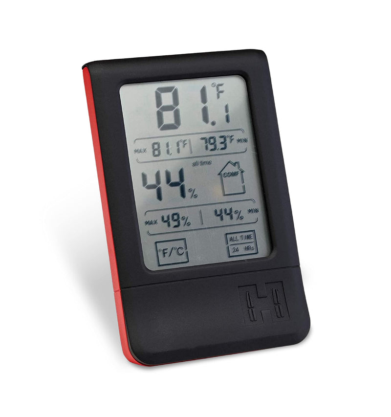 [Australia - AusPower] - Hornady Digital Hygrometer, 95909 - Indoor Temperature and Humidity Monitor with Touchscreen LCD Display - Ideal Room Thermometer Hygrometer for Gun Safes & Cabinets, Closets, Workbench & More 