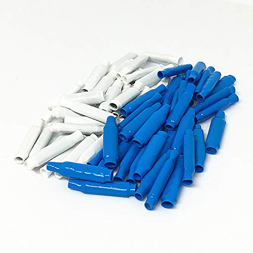 [Australia - AusPower] - Wire B Connector Filled Wet B Wire Gel Telephone Alarm Wire Crimp Beanies Splices for Low Voltage, Wet Blue + Dry White (300 PCS + 300P CS) (300 PCS + 300P CS) 