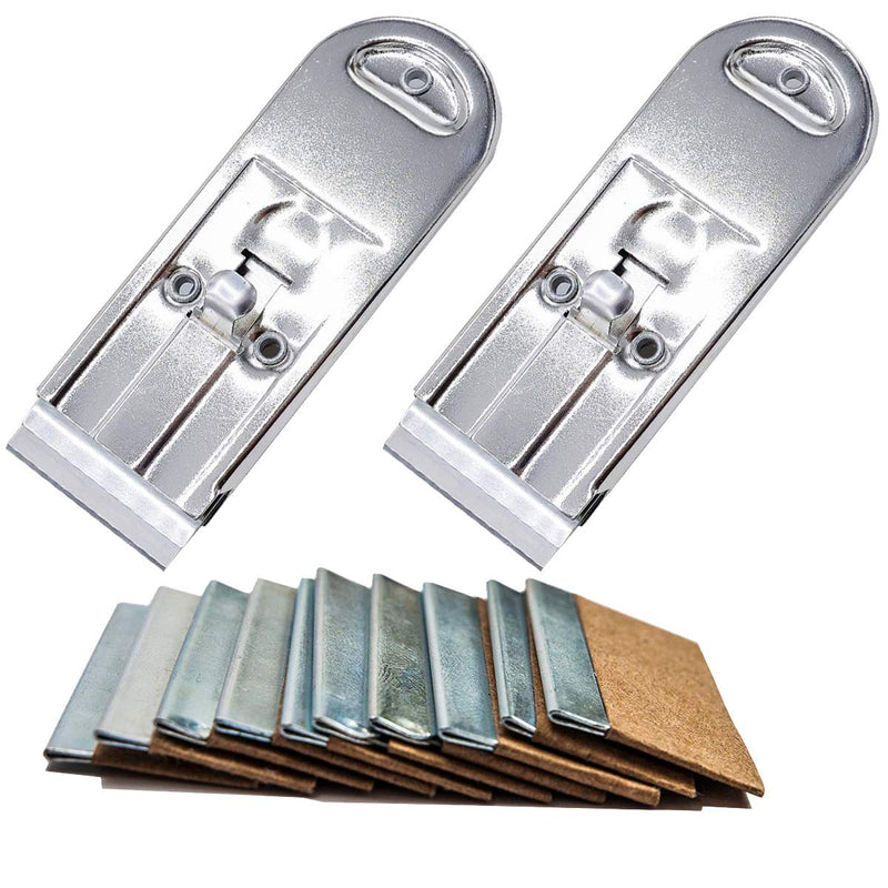 WEKOIL Razor Blades Metal Scraper Tool Pull Push Glass Scraper Stove Top Scraper Window Ceramic Scraper with10 PCS Single Edge Replacement Scraper Blades Removing Decal Label Residue Sticker,Silver Set A - NewNest Australia