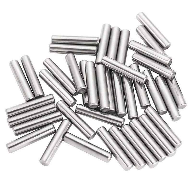 [Australia - AusPower] - 100 Pieces 3 mm x 18 mm Dowel Pin Stainless Steel Shelf Support Pin Metal Fasten Elements by Yesallwas 3mm x 18mm 