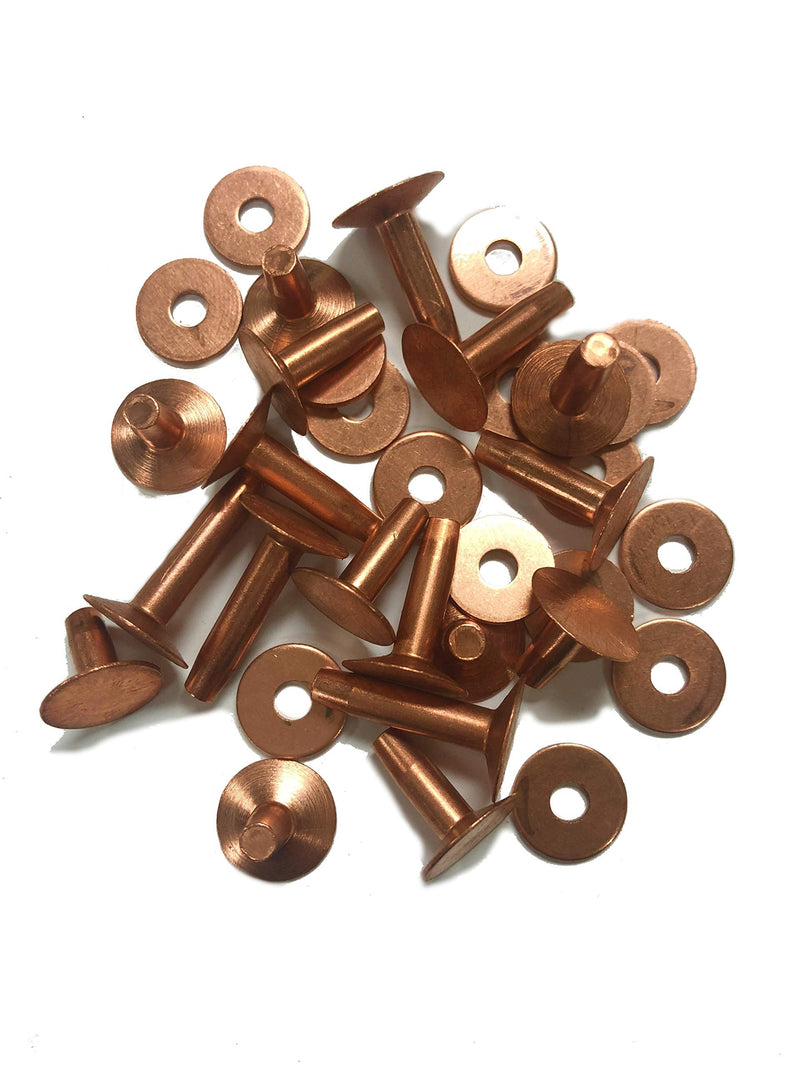 [Australia - AusPower] - Copper Rivets & Burrs, 5/8-Inch, No. 9 Size, 1 pound ? 130 sets, Rust-Proof, Ideal for Belts, Halters, Bridles, Collars, Leather-Crafting, Tack Repairs 5/8" 