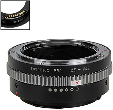 Fotodiox Pro Lens Mount Adapter Compatible with Mamiya 35mm (ZE) SLR Lens to Canon EOS (EF, EF-S) Mount D/SLR Camera Body - with Gen10 Focus Confirmation Chip and Built-in Aperture Control Dial Mamiya ZE
