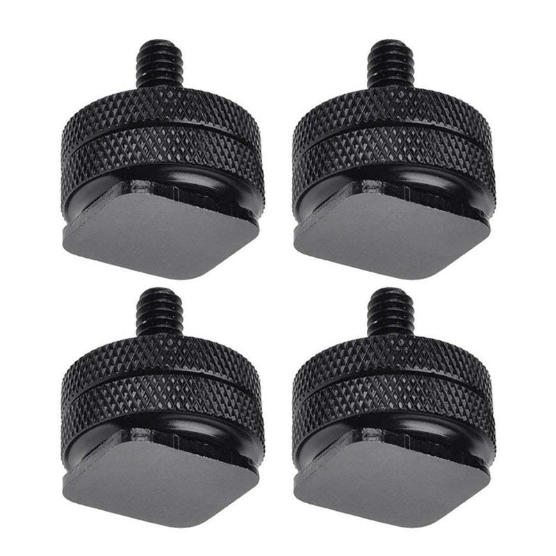 [Australia - AusPower] - SLOW DOLPHIN 1/4 Inch Hot Shoe Mount Adapter Tripod Screw for DSLR Camera Rig(4Packs) 