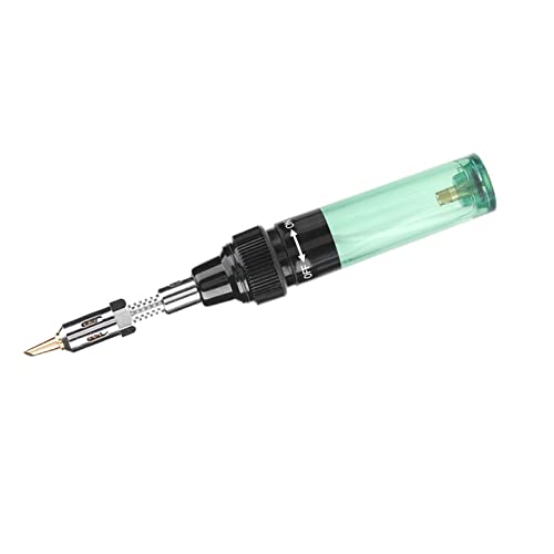 Gas Soldering Iron Wireless Butane Heater Soldering Iron Welding Pen Tool 1300 Green