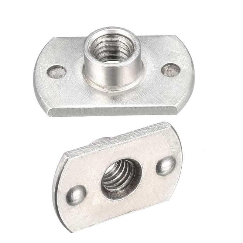 [Australia - AusPower] - uxcell Weld Nuts,M6 Tab Base UNC Carbon Steel Machine Screw 2 Projection Silver 10Pcs 