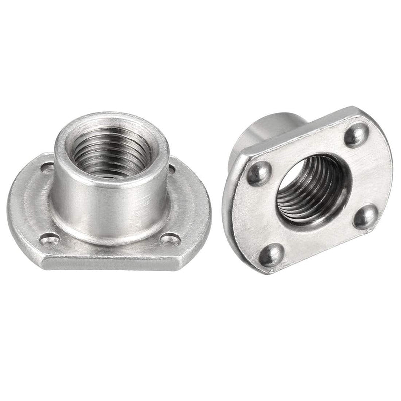 [Australia - AusPower] - uxcell Weld Nuts,7/16-20 Tab Base Carbon Steel Machine Screw 4 Projection Silver 10Pcs 