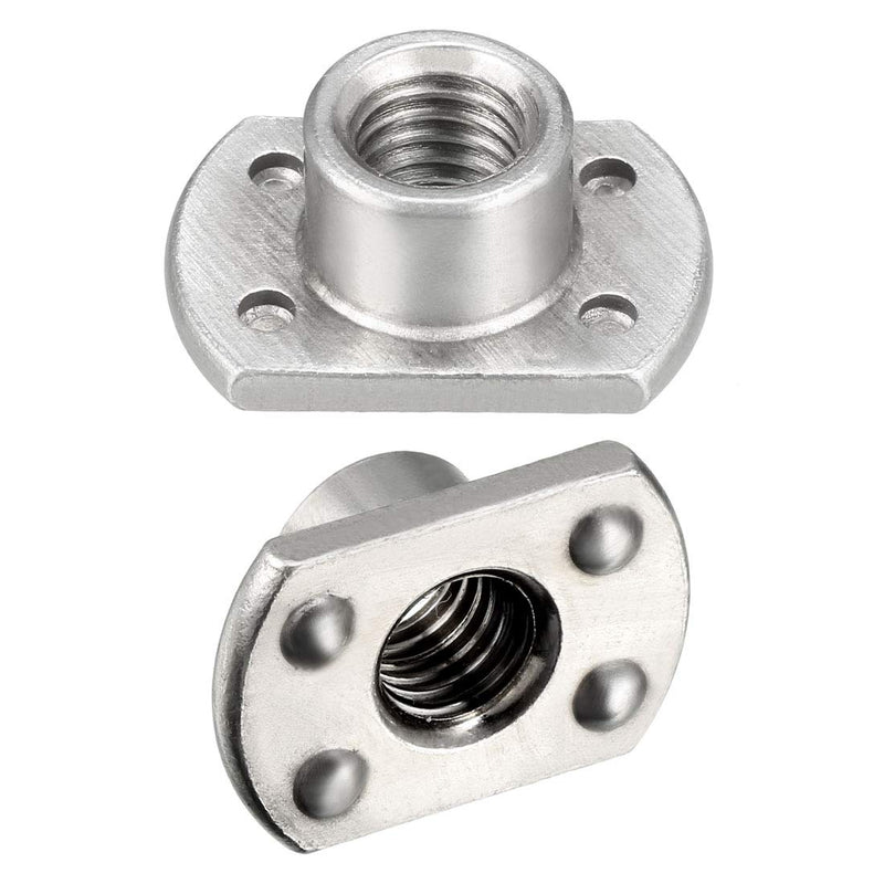 [Australia - AusPower] - uxcell Weld Nuts,M10 x 1.25 Tab Base UNF Carbon Steel Machine Screw 4 Projection Silver 10Pcs M10 