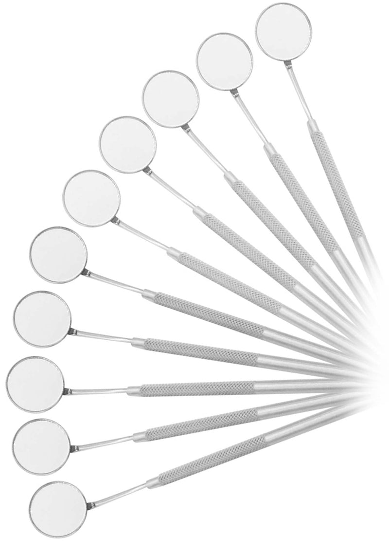[Australia - AusPower] - 10 Piece Dental Mouth Mirror #5 W/Handle Dental Instrument 