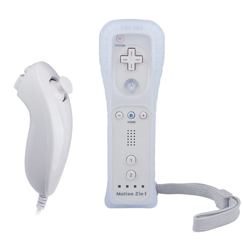 [Australia - AusPower] - Wii Remote with Wii Motion Plus Inside | Shock Wii Nunchuk Controller | Compatible Nintendo Wii, Wii U White, 1 pack 