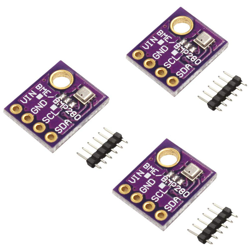 [Australia - AusPower] - KeeYees 3pcs BME280 Digital 5V Temperature Humidity Sensor Atmospheric Barometric Pressure Board IIC I2C Breakout for Arduino 