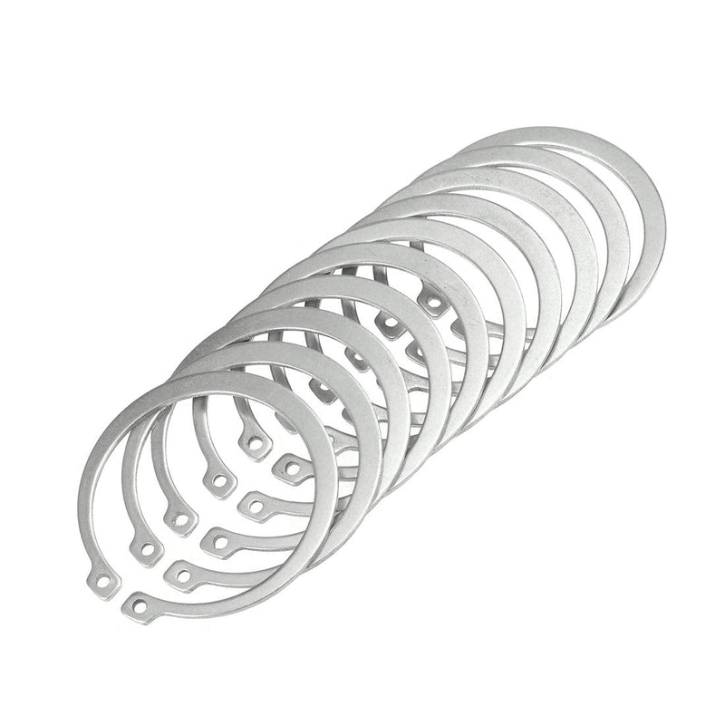 [Australia - AusPower] - uxcell 65mm External Circlips C-Clip Retaining Shaft Snap Rings 304 Stainless Steel 10pcs 