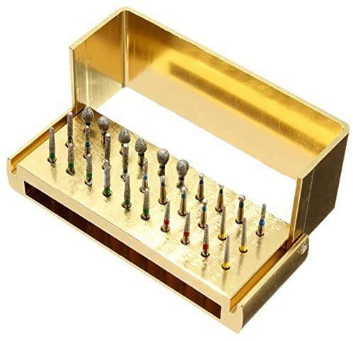 [Australia - AusPower] - High Speed Diamond Bur Set with Aluminium Alloy Shelf 
