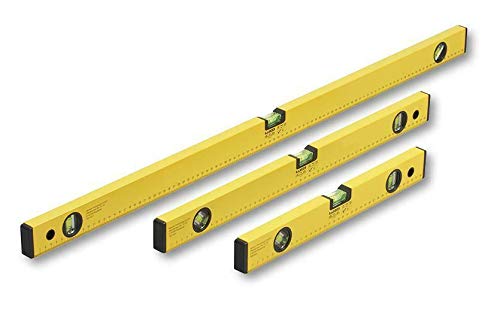 Spirit Level Set with 3 Vials, 1x 1000 mm, 1x 600 mm, 1x 400 mm Set