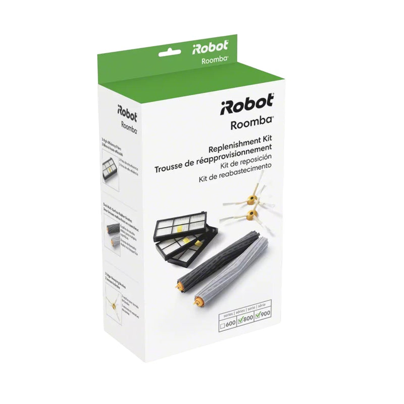 [Australia - AusPower] - iRobot Roomba Authentic Replacement Parts - Roomba 800 and 900 Series Replenishment Kit (3 AeroForce Filters, 2 Spinning Side Brushes, and 1 Set of Multi-Surface Rubber Brushes) (Pack of 1) 