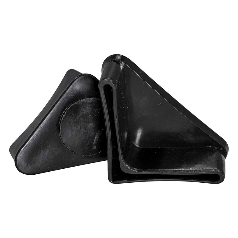 [Australia - AusPower] - Prescott Plastics 1.5" Inch Angle Iron Plug Insert (10 Pack), Black L Shaped End Cap for Metal Tubing, Fence, Glide Insert for Pipe Post, Chairs and Furniture Legs 10 Pack 1.5" 